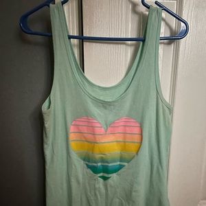 🩶🩷🩵🤍💚 PRETTY MINT GREEN COLOR WITH MULTI COLORED HEART 💚🤍🩵🩷🩶